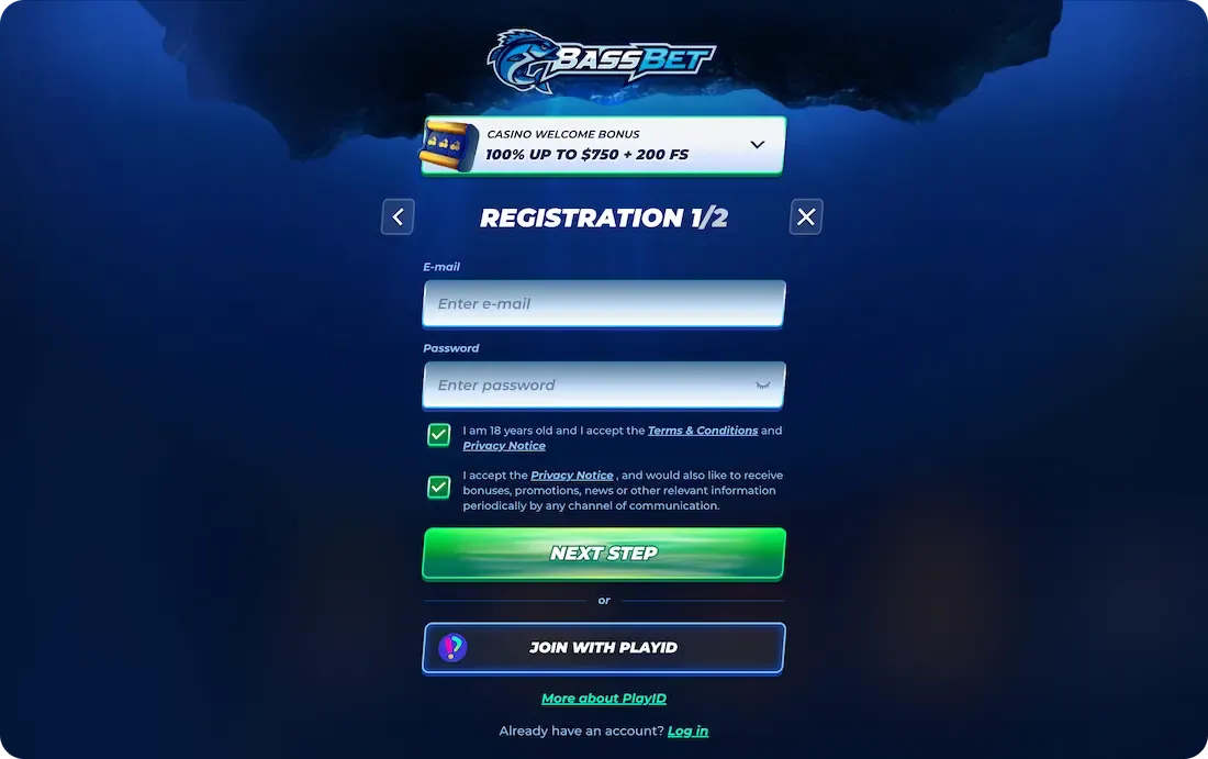 bassbet casino registration